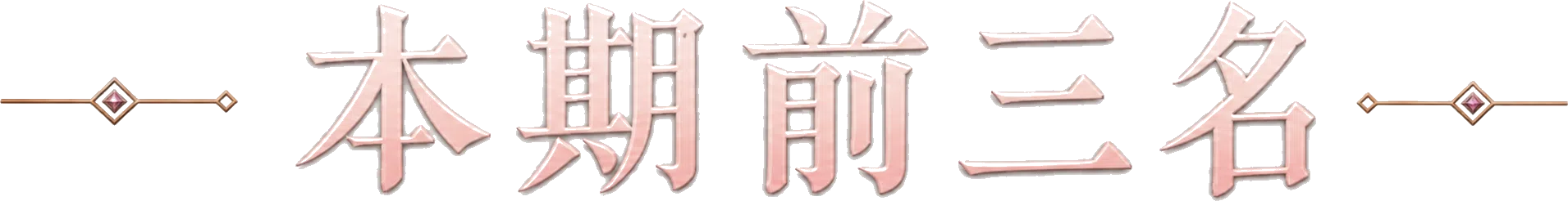 本期前三名